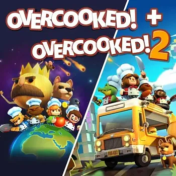 Аренда и прокат Overcooked! + Overcooked! 2 для PS4 для PS5 Хит