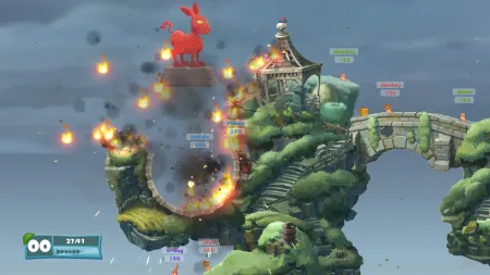 Аренда и прокат Worms Battlegrounds + Worms W.M.D для PS4 для PS5 Хит 694